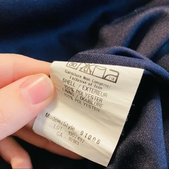 Vintage Cartise Dress Maxi Blue Black Floral Ruffled High Low Long Summer Small - Picture 11 of 12